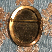 Load image into Gallery viewer, AN ANTIQUE HAND PAINTED ENAMEL BROOCH OF SAINT FABIOLA.