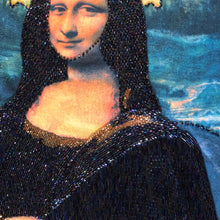 Load image into Gallery viewer, A TARMAFIA LONG SLEEVED HAND BEADED MONA LISA T SHIRT