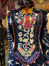Load image into Gallery viewer, A LATE 80s ZANDRA RHODES DENIM DRESS.