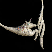 Load image into Gallery viewer, A PAVÉ DIAMANTÉ UNICORN NECKLACE