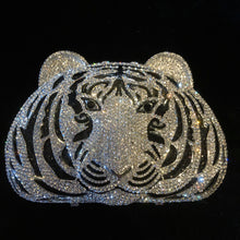 Load image into Gallery viewer, A DIAMANTÉ ENCRUSTED TIGER FANTASY CLUTCH