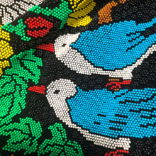 Load image into Gallery viewer, AN ORIGINAL 70s BEADED SHOPPER WITH BLUE BIRDS