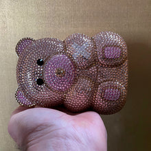 Load image into Gallery viewer, A PETITE TEDDY BEAR DIAMANTÉ FANTASY PURSE