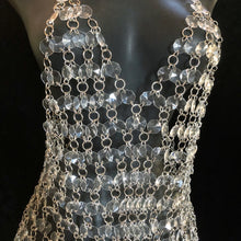 Load image into Gallery viewer, ACRYLIC JEWEL CHAIN MESH TOP