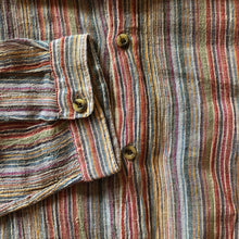 Load image into Gallery viewer, A PALE STRIPE INDIAN COTTON 90s GRANDPA SHIRT