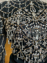 Load image into Gallery viewer, A DECADENT 1980s GENNY TOP WITH CRYSTALS AND BULLION-WORK