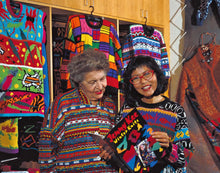 Load image into Gallery viewer, A 1980s CUBIST KNIT JUMPER BY JENNY KEE