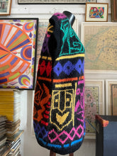 Load image into Gallery viewer, A 1980s MASKS DESIGN MOHAIR KNIT VEST BY JENNY KEE.