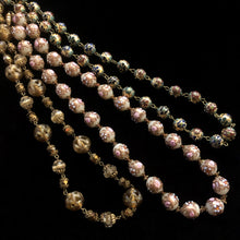 Load image into Gallery viewer, 1930s CLOISONNÉ FLORAL BEADS