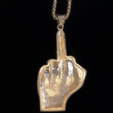 Load image into Gallery viewer, FINGER DIAMANTÉ PENDANT