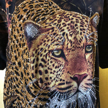 Load image into Gallery viewer, A HAND BEADED TARMAFIA LEOPARD TEE