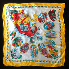 Load image into Gallery viewer, A COLLECTION OF SIX VINTAGE TOURIST SCARVES