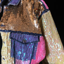 Load image into Gallery viewer, A HAND SEQUINNED TARMAFIA PASTEL JACKET