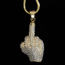 Load image into Gallery viewer, FINGER DIAMANTÉ PENDANT