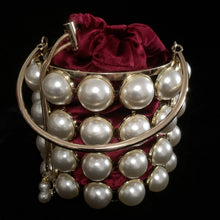 Load image into Gallery viewer, PEARL CAGE BASKET EVENING BAG