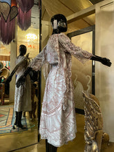 Load image into Gallery viewer, A LATE 70s ZANDRA RHODES GREY SILK DRESS