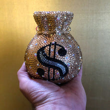 Load image into Gallery viewer, A BRILLIANT CRYSTAL MONEY BAG CLUTCH