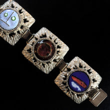 Load image into Gallery viewer, A VINTAGE MODERNIST ENAMEL ART BRACELET