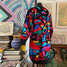 Load image into Gallery viewer, A CLASSIC 1980s BLACK OPAL KNIT JUMPER DRESS BY JENNY KEE