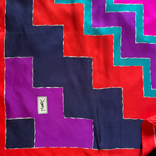 Load image into Gallery viewer, A VINTAGE 1980s YVES SAINT LAURENT POST MODERN SCARF