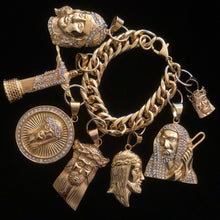 Load image into Gallery viewer, A SUBSTANTIAL JESUS THEMED CHARM BRACELET