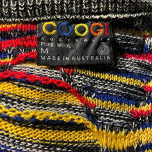Load image into Gallery viewer, AN ORIGINAL 1980s COOGI KNIT CARDIGAN IN PRIMARY COLOURS