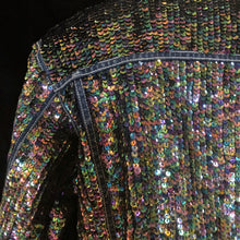 Load image into Gallery viewer, A DARK HELIOTROPE HAND SEQUINNED TARMAFIA JACKET