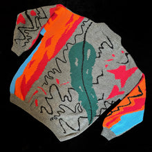 Load image into Gallery viewer, A 1980s STYLISED GUM LEAF HAND KNIT JUMPER BY JENNY KEE