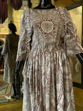 Load image into Gallery viewer, A LATE 70s ZANDRA RHODES GREY SILK DRESS