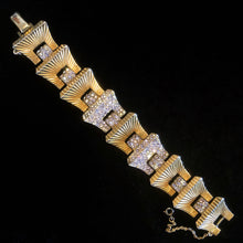 Load image into Gallery viewer, ART DECO 1940s ARCANSAS GILT BRACELET