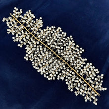 Load image into Gallery viewer, A ROMANTIC DIAMANTÉ WIRE FROND HAIR ORNAMENT