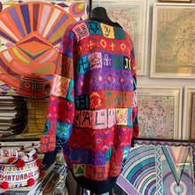 Load image into Gallery viewer, A 1980s PEACE KNIT MOHAIR JUMPER DRESS BY JENNY KEE