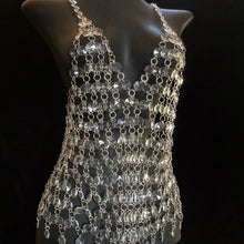 Load image into Gallery viewer, ACRYLIC JEWEL CHAIN MESH TOP
