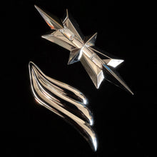 Load image into Gallery viewer, VINTAGE 1980s THIERRY MUGLER STEEL BROOCHES
