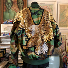 Load image into Gallery viewer, TARMAFIA EAGLE CAMO BOMBER JACKET