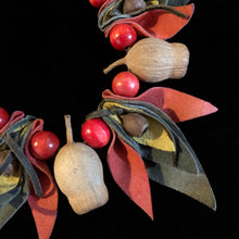 Load image into Gallery viewer, AN 80s GUM NUT NECKLACE WITH RED BEADS