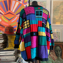 Load image into Gallery viewer, A 1980s CUBIST KNIT JUMPER BY JENNY KEE