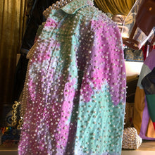 Load image into Gallery viewer, A TARMAFIA INKY DENIM JACKET WITH HAND APPLIED PEARLS