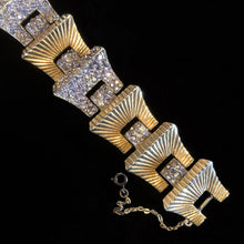 Load image into Gallery viewer, ART DECO 1940s ARCANSAS GILT BRACELET