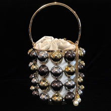Load image into Gallery viewer, A BARBARELLA STYLE METALLIC CAGE PURSE