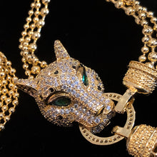 Load image into Gallery viewer, A BIG CAT DIAMANTÉ AND CHAIN COLLECTION