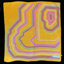 Load image into Gallery viewer, AN ORIGINAL 1970s DIOR SILK SCARF WITH ABSTRACT DESIGN