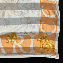 Load image into Gallery viewer, A SHEER SILK BORDER PRINT 1990s SCARF BY NINA RICCI