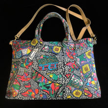 Load image into Gallery viewer, A VINTAGE 1980s JENNY KEE PRINTED CANVAS TOTE