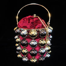 Load image into Gallery viewer, A BARBARELLA STYLE METALLIC CAGE PURSE