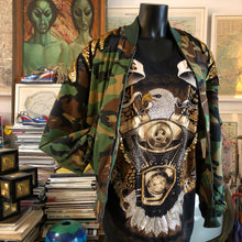 Load image into Gallery viewer, TARMAFIA BEADED EAGLE T SHIRT