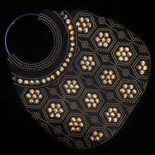 Load image into Gallery viewer, A CUTE 1970s BLACK SHOPPER WITH GOLD BEDAZZLING