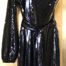Load image into Gallery viewer, A ONE ARMED BLACK SEQUINNED JUMPSUIT