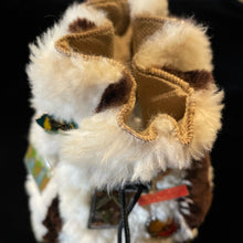 Load image into Gallery viewer, A 1980s KANGAROO SKIN POUCH DECORATED WITH TOURIST BADGES FROM THE N.T.