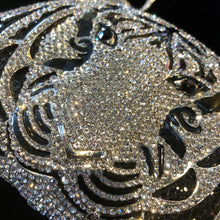 Load image into Gallery viewer, A DIAMANTÉ ENCRUSTED TIGER FANTASY CLUTCH